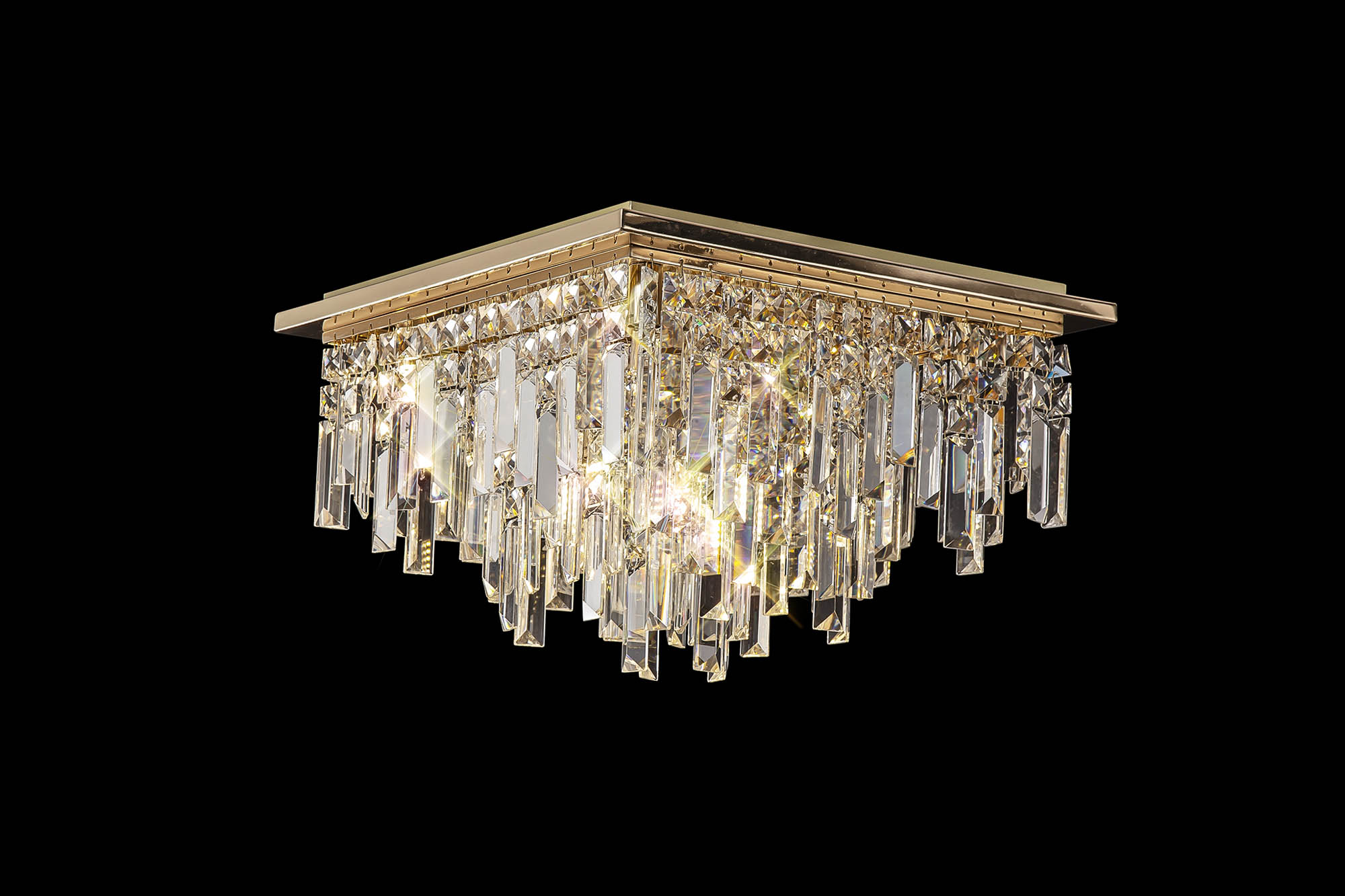 IL31812  Maddison Crystal Ceiling Flush 6 Light